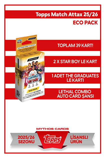 Topps MATCH ATTAX 25/26 - ECO PACK - Fiyatı, Yorumları