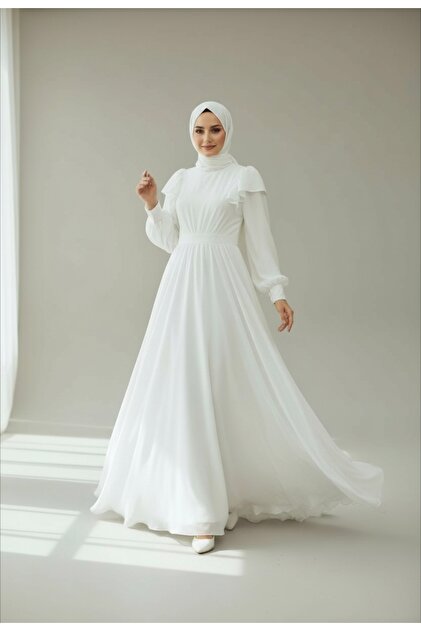 Nikah Nişan Abiye Dış Çekim Tesettür Elbise