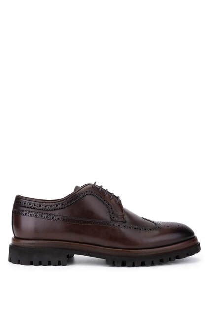 Men's Genuine Leather Brown Classic Shoes