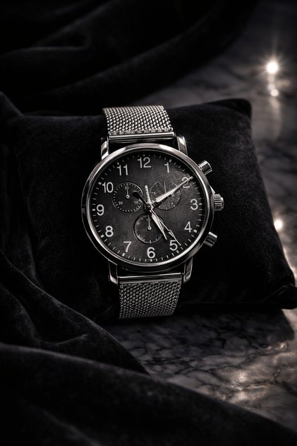 Мъжки часовник - Midnight Chrono Steel