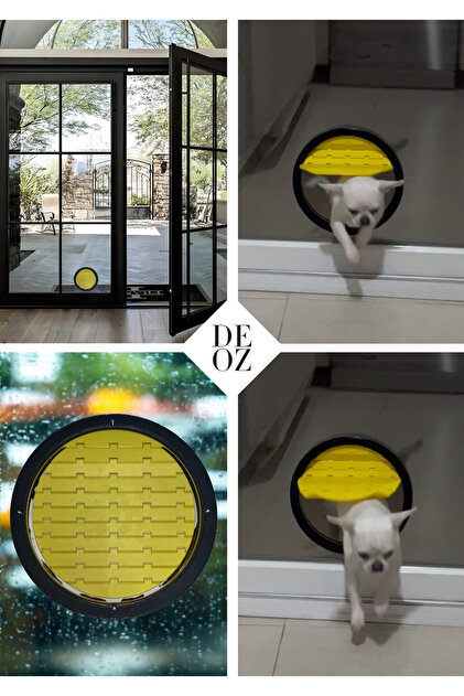 Pvc and Glass Door Compatible Accordion Cat Dog Door – Pet Passage Door