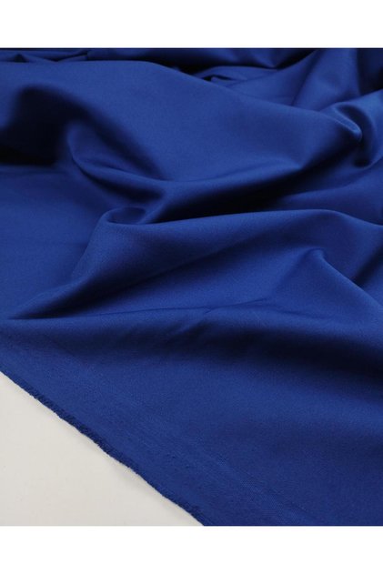Crepe Fabric in Cobalt Blue Colors Width: 140 cm