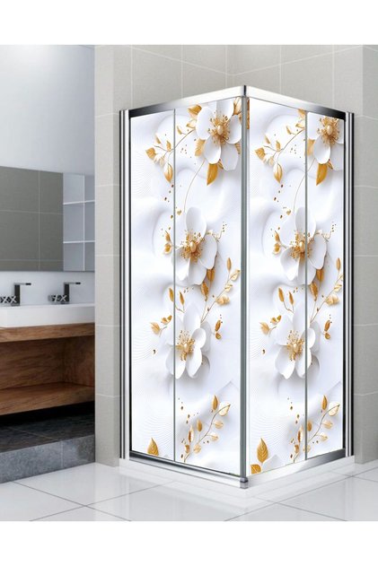 Banyo Duşakabin Kaplama Folyo Sticker - Duşakabin Giydirme - Kendinden Yapışkanlı