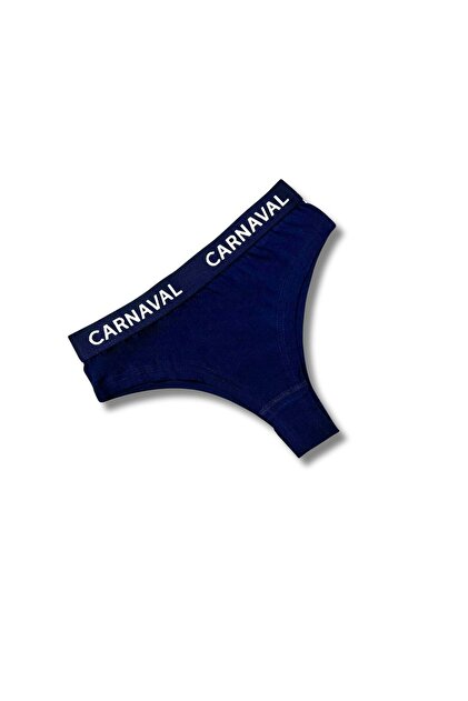 Navy Blue Premium Cotton Women's Brazilian Panties