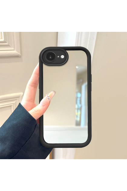 iPhone 16E Compatible Mirrored Anti-Fall Silicone Phone Case