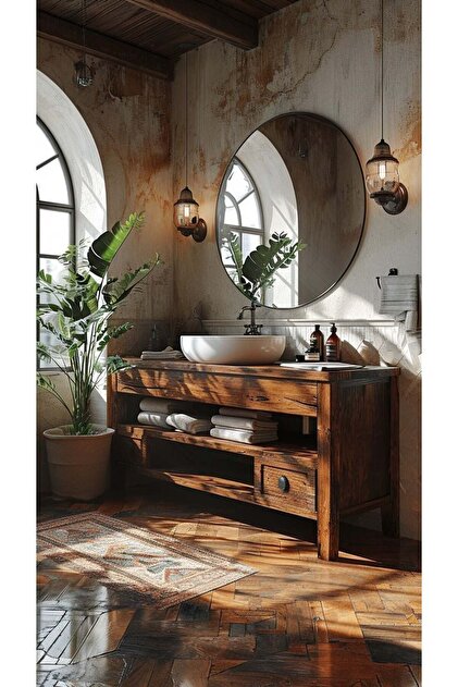 Woodalar Ahşap Lavabo Dolabı