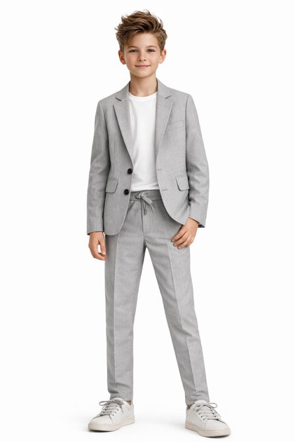 Boys' Modern Casual Slim Fit Suit Ak2850