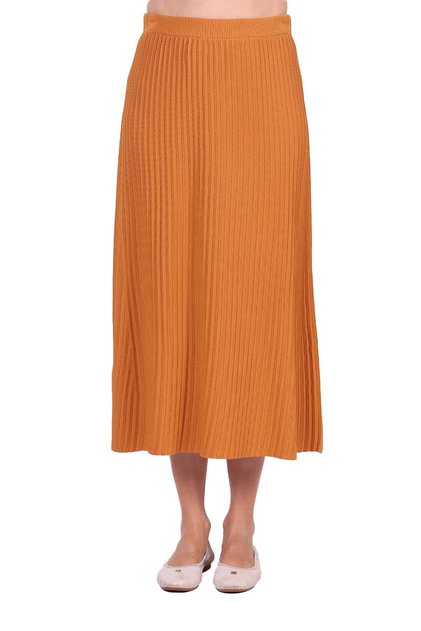 Oluk Knitwear Skirt Mustard