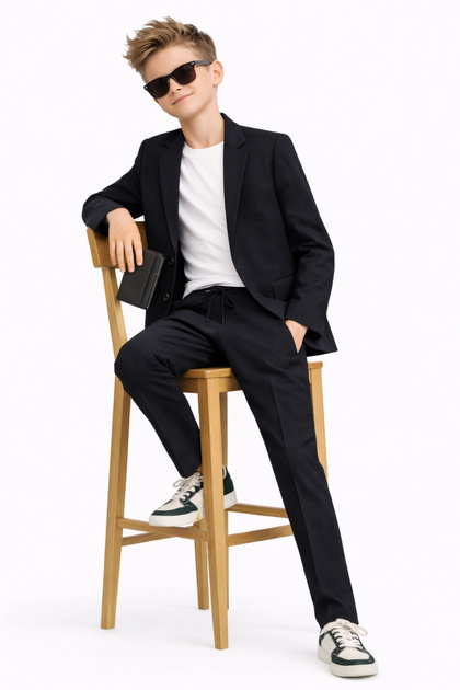 Boys' Modern Casual Slim Fit Suit Ak2850