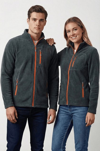 Unisex 3-Pocket Full Zipper Outdoor Polar Tactical Women's and Men's Fleece (1 Piece)