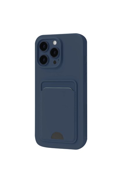 iPhone 16 Pro Compatible Case with Card Holder and Business Card Slot, Slim Design, Colorful Soft Cover