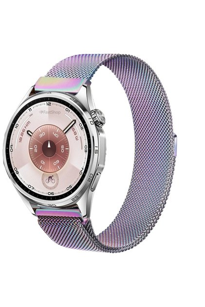Huawei Watch Gt3 / Gt4 / Gt5 / Gt5 Pro / Gt6 / Gt6 Pro / GT7 / GT7 Pro 46MM Uyumlu Manyetik Metal Hasır Örgü Kordon