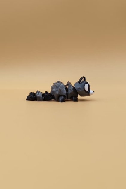Raccoon Keychain - Movable Keychain Bag Ornament Charm