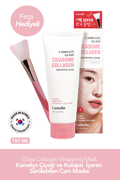Lamelin Kolajen ve Kamelya Çiçeği İçeren Sürülebilen Cam Maske