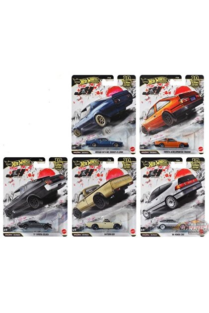 HOT WHEELS Premium Car Culture Japan Historics 5 - 5'li Set