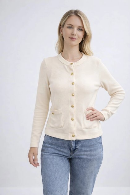 Knitwear Cardigan - Stone