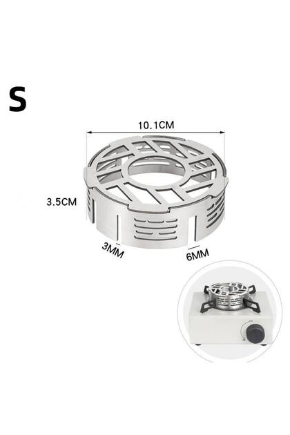 S Portable Camping Stove Windproof Ring Outdoor Stove Windshield High-temperature Resistant Camping.
