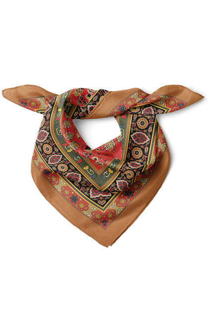 Anatolian Breeze Classic Carpet Pattern Scarf Bandana 50X50 cm
