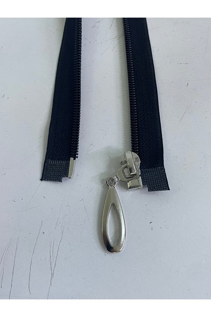 Ferace için Plastik Fermuar - 120 Cm - 2 adetli paket