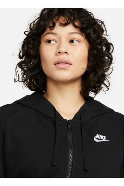 Nike W Club Flc Fz Hoodie Std Women Hooded Zip Jacket Dq5471-010
