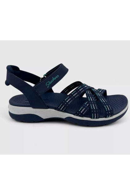 Arch Fit Reggae Sport Gotta Go Navy Blue Womens Sandal Strappy