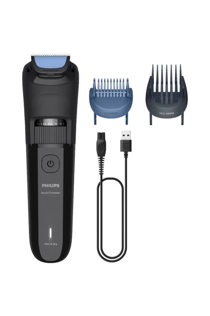 Aparat de tuns barba PHILIPS BT3620/15 cu lame cu autoascutire, 40 de setari de lungime, 2 piepteni ajustabili pentru barba (0,5-20 mm), autonomie 70 min