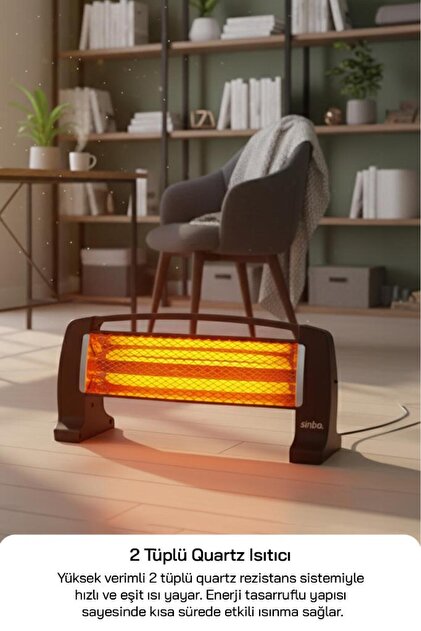 Sinbo SFH-3399 Quartz Isıtıcı 2 Kademeli Isı Ayarlı Fiyatı