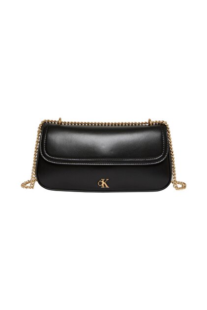CK CONVERTIBLE CHAIN SMALL BAG Women's Black Clutch Bag