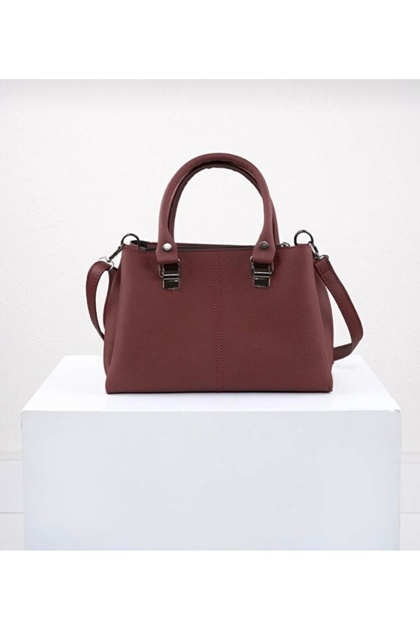 Claret Red Hand and Shoulder Bag