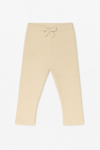 Girl's Corded Fabric velvet leggings camel color