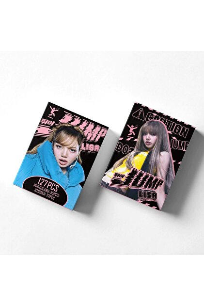 Kpop Dünyasi BLACKPINK Lisa '' JUMP '' Çift Yön Baskılı Lomo Card
