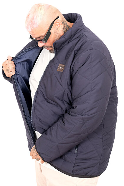 Modexl Mode XL Büyük Beden Erkek Mont Dik Yaka 25710 - Fiyatı