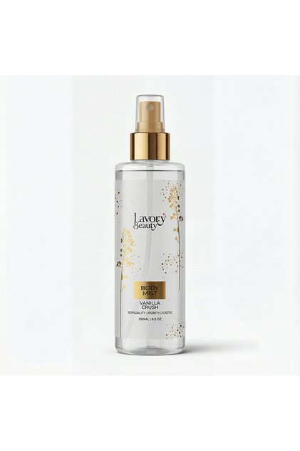 Vanilla Crush Body Mist for Women – Sweet Gourmand Fragrance Spray, Warm Scent with Musk Notes.