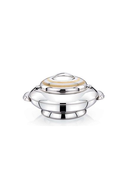Homemaker Yaris Hotpot 2500ml Capacity - Unique Locking Lid - High Quality Stainless Steel - Gold Et