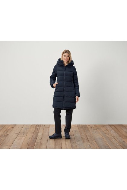 Women's Quilted Coat, Hooded , Blue