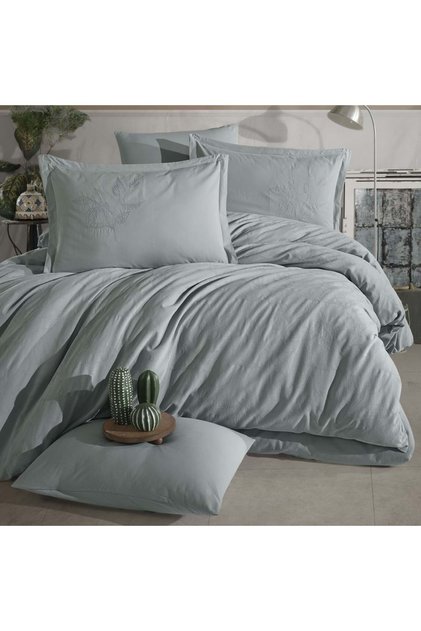 Double Duvet Cover Set Jacquard Ranforce Marlet Mint