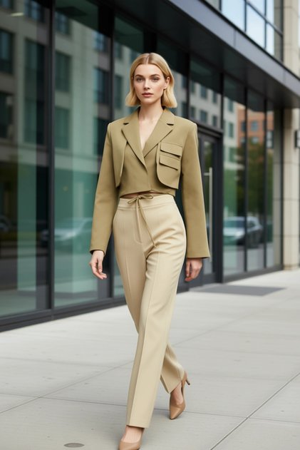 Women's Double-Breasted Woven Jacket Long Sleeve Coat Collar Regular Fit Functional Durable Comfortable
