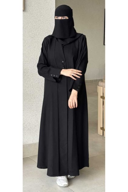 عباية عملية قصتها نص كلوش بقماش ميني مت واقف