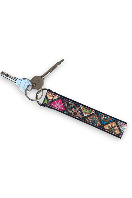 Colorful Patterned Bracelet Keychain