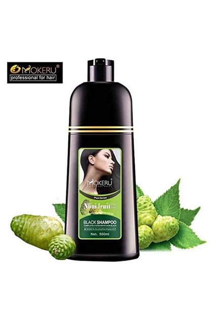 Noni Fruit Hair Dye Shampoo Black 2.0