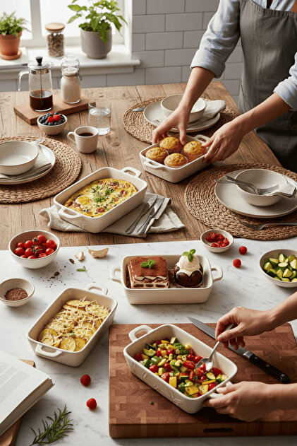   MitraステンレススチールServing Set Mithra Life 2 li Kulplu Seramik Beyaz Sosluk Meze Çerez Meyve