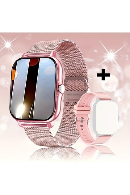 Y13-Pink-CKP Smart Watch, Wireless Call/Dial, Multi Sport Mode, Multiple APP Reminders, Suitable for