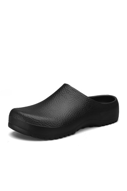 42-43 Black Men Slippers Couples Garden Clog Women Water Proof Chef Shoe Comfortable Sandal Slippers