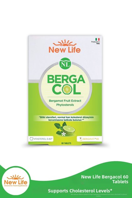 Bergacol 60 Tablets Bergamot Fruit Extract + Plant Sterols