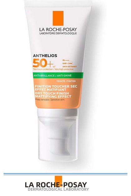 La Roche-Posay Anthelios Dry Touch Tinted Spf 50+ Tinted Sunscreen Face Cream for Oily Skin