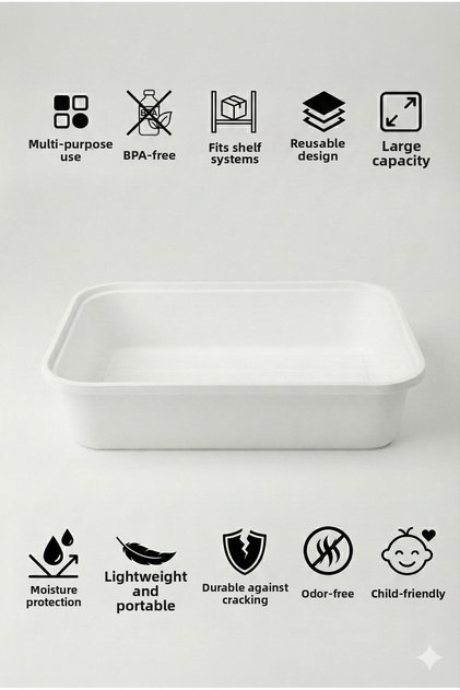 Multi-Purpose Closet Organizer – Bathroom Kitchen and Toy Storage Box (40X30X10 cm)