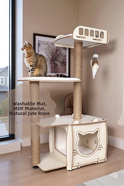 Layered Bed Cat Scratching and Playing House Cat Scratch Board