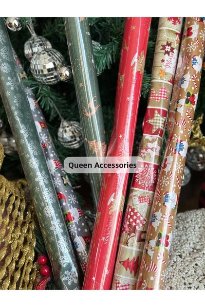 Luxury christmas 5-piece roll gift package packaging set nutcracker kokina candy mixed pattern 5x70-100