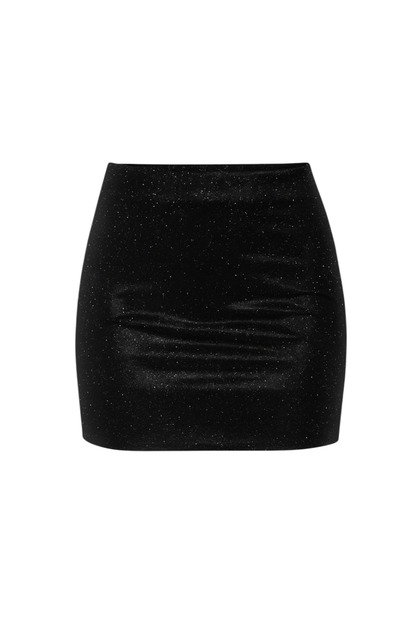 Silver Mini Skirt