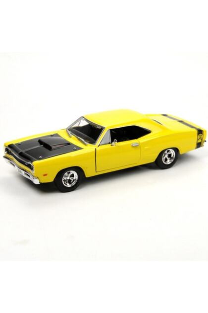 Motormax 1:24 1969 Dodge Coronet Süper Bee -Sarı Model Araba